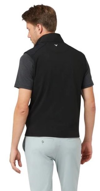 Callaway Lightweight 1/4-Zip heren vest, caviar
