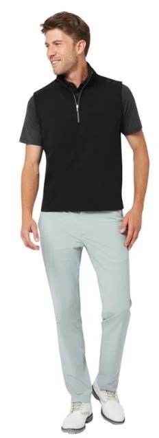 Callaway Lightweight 1/4-Zip heren vest, caviar