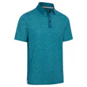 Callaway Confetti Tee Print heren polo, blue coral