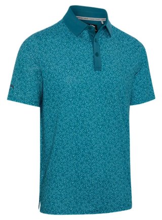 Callaway Confetti Tee Print heren polo, blue coral