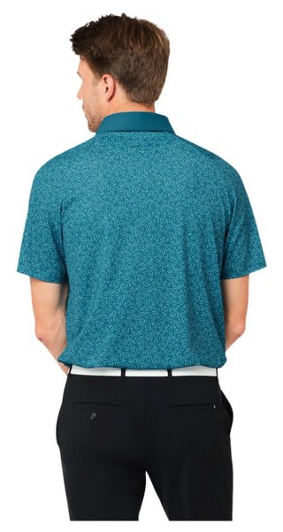Callaway Confetti Tee Print heren polo, blue coral