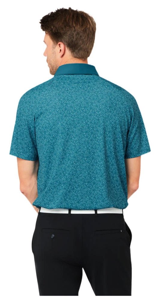 Callaway Confetti Tee Print heren polo, blue coral