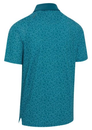 Callaway Confetti Tee Print heren polo, blue coral