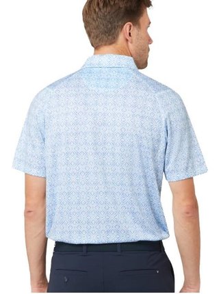 Callaway Printed Fractal Chev heren polo, wit