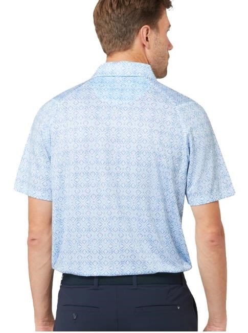 Callaway Printed Fractal Chev heren polo, wit