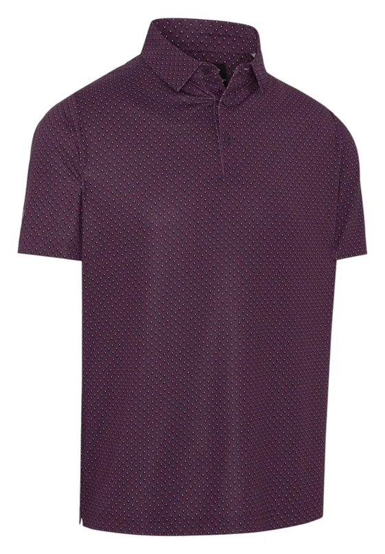 Callaway Trademark Golf Printed heren polo, italian plum