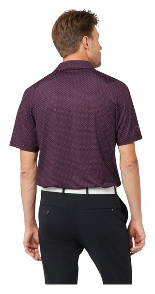Callaway Trademark Golf Printed heren polo, italian plum