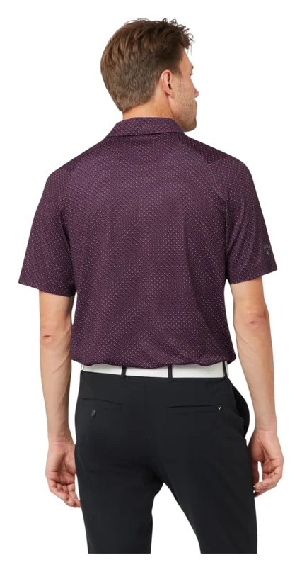 Callaway Trademark Golf Printed heren polo, italian plum