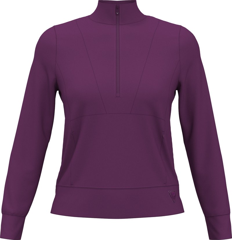 Callaway 1/2 Zip Soft Touch dames sweater, gloxinia