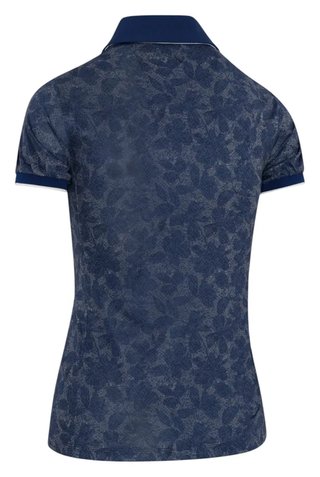 Callaway Rib Tim Printed dames polo, blue depths