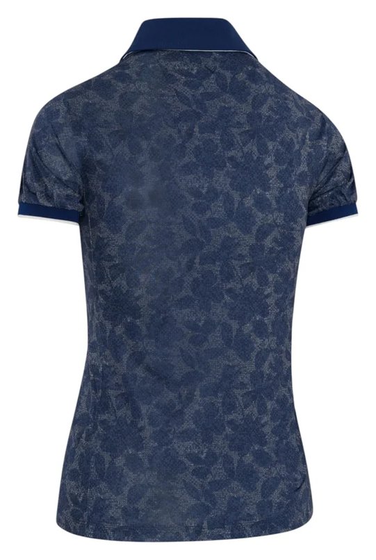 Callaway Rib Tim Printed dames polo, blue depths