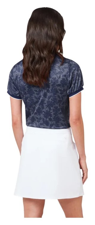 Callaway Rib Tim Printed dames polo, blue depths