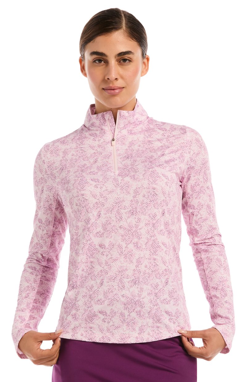 Callaway Abstract Floral dames sweatshirt, cherry blossom