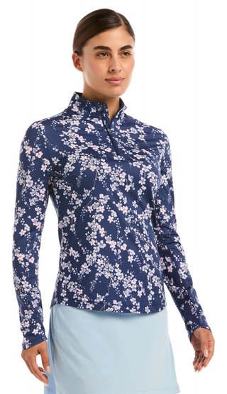 Callaway Snowy Floral dames sweatshirt, blue depths