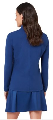 Callaway Lightweight Full Zip dames sweatshirt, blue depths