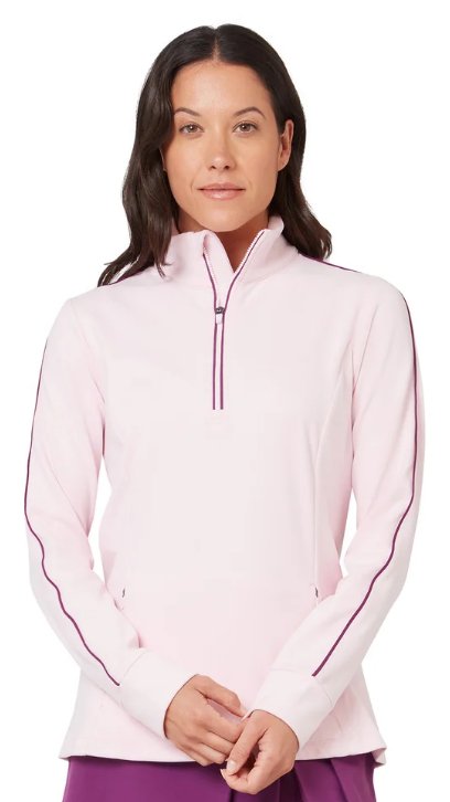 Callaway Midweight Textured dames sweatshirt, cherry lilac heather