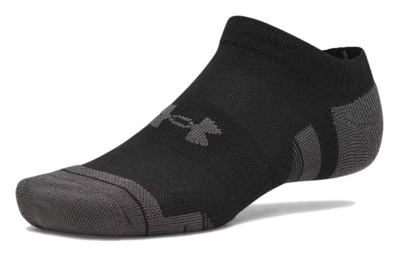 Under Armour Performance Tech No Show heren sokken, 3pack, zwart