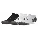Under Armour Performance Tech No Show unisex sokken, 3pack, mod gray/white/jet gray