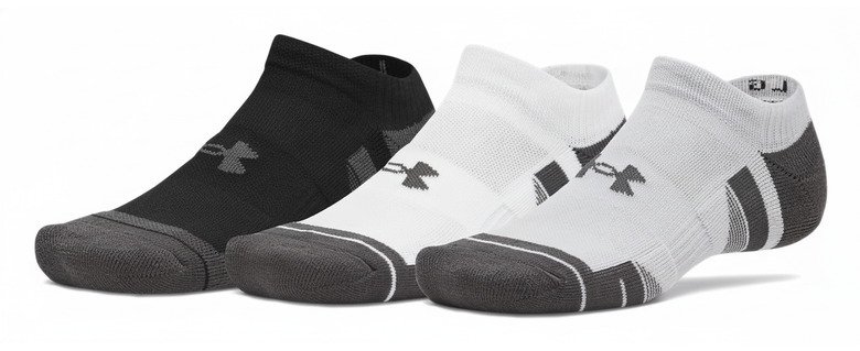 Under Armour Performance Tech No Show unisex sokken, 3pack, mod gray/white/jet gray