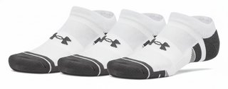 Under Armour Performance Tech No Show unisex sokken, 3pack, wit