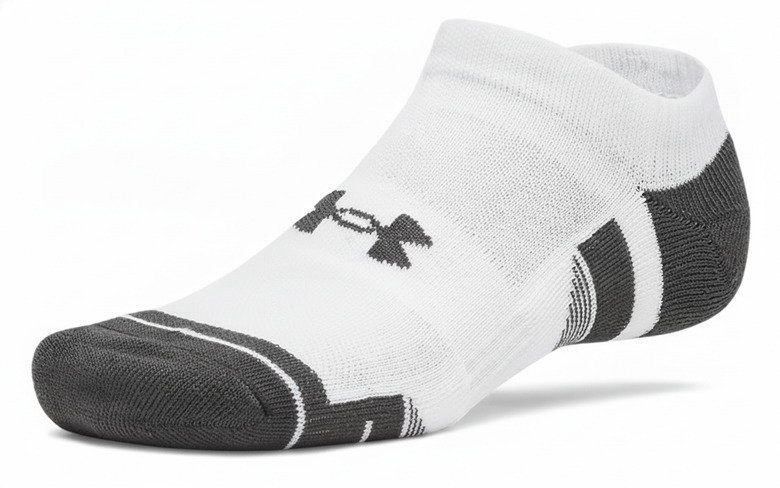 Under Armour Performance Tech No Show unisex sokken, 3pack, wit