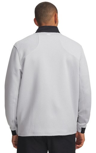 Under Armour Drive Pro Hybrid FZ heren sweater, halo grijs/wit