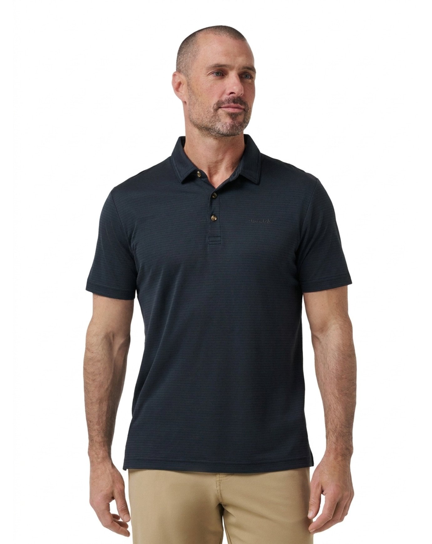 Travis Mathew The Zinna 2.0 No Logo heren polo, zwart