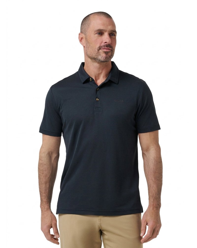 Travis Mathew The Zinna 2.0 No Logo heren polo, zwart