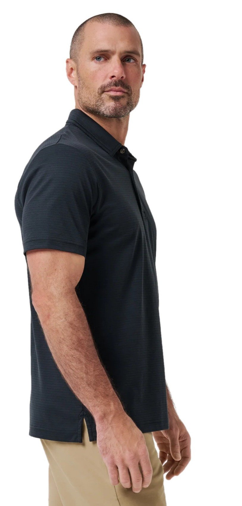 Travis Mathew The Zinna 2.0 No Logo heren polo, zwart