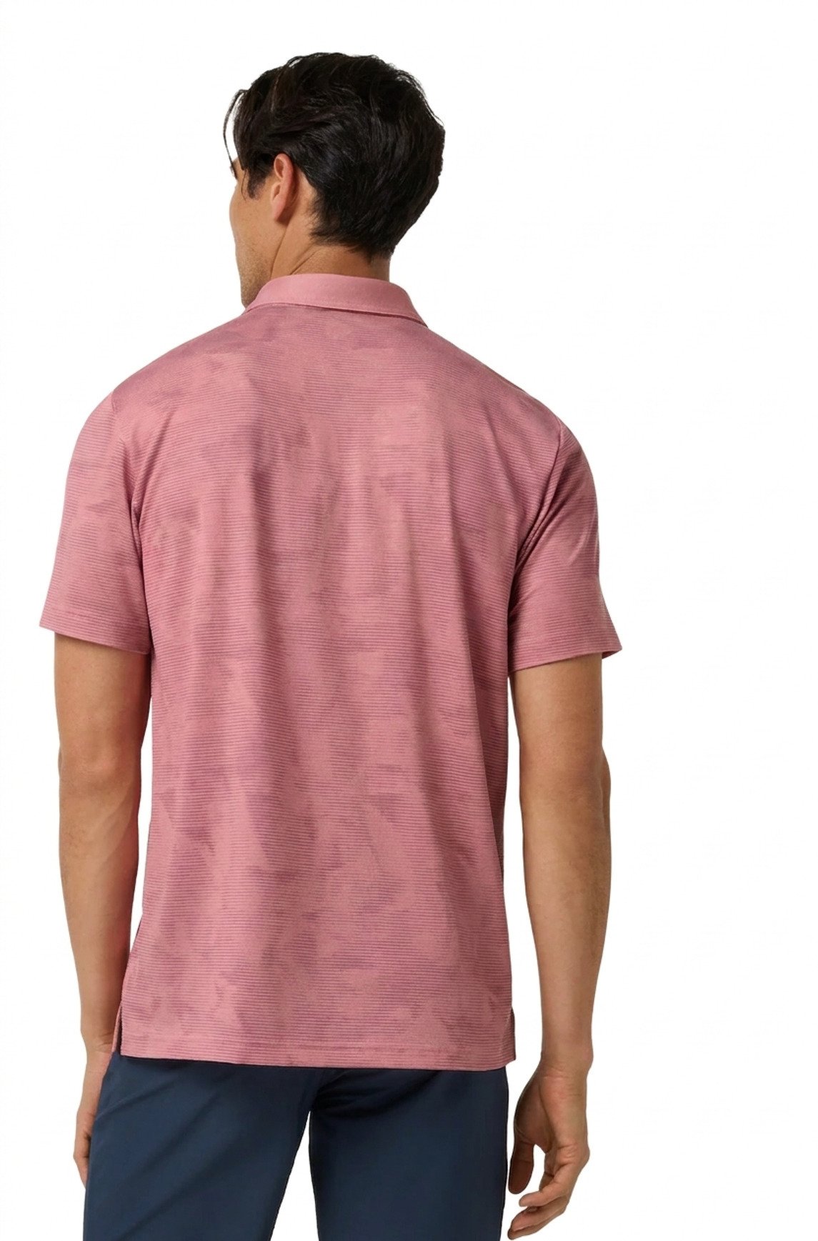 Travis Mathew Featherweight Backnine heren polo, mauveglow