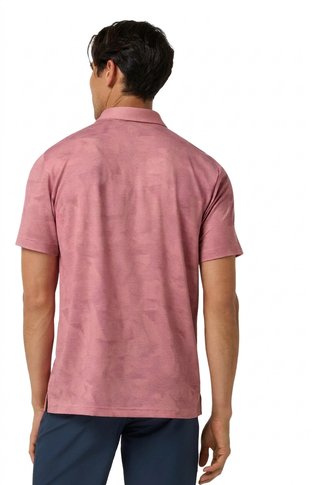 Travis Mathew Featherweight Backnine heren polo, mauveglow