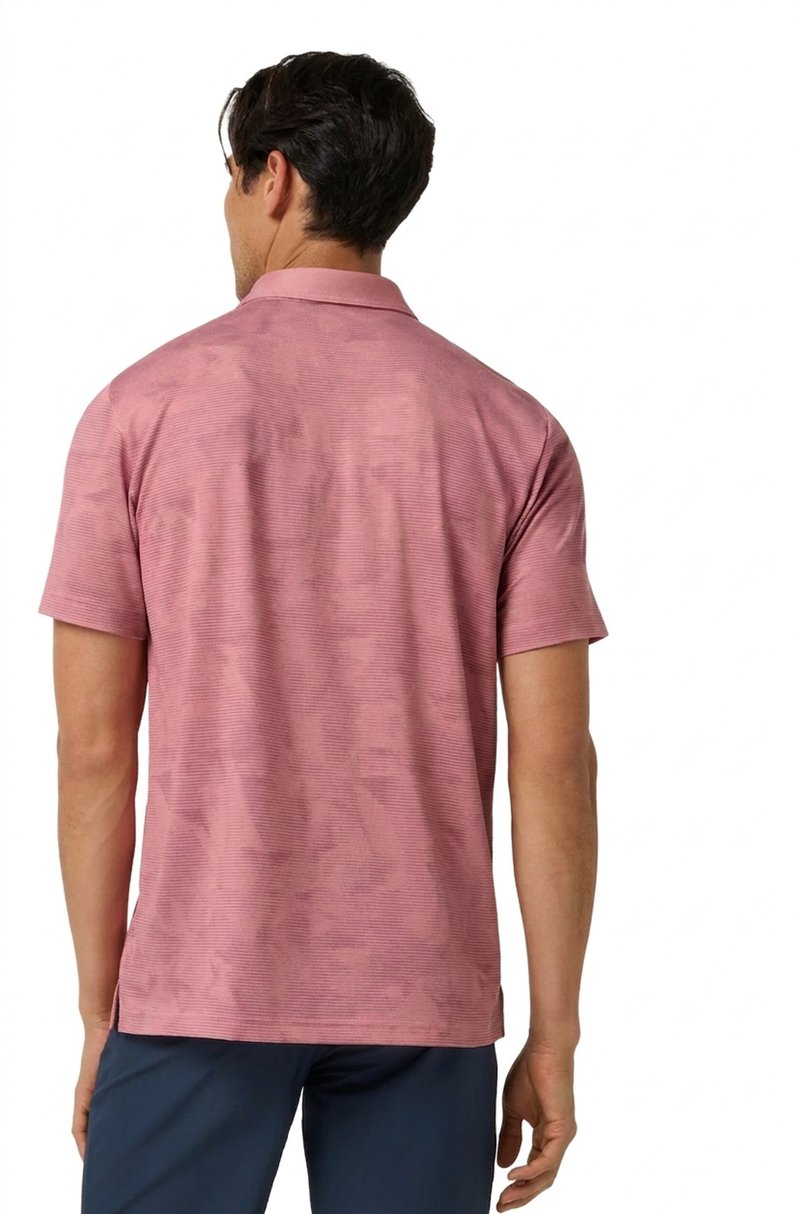 Travis Mathew Featherweight Backnine heren polo, mauveglow