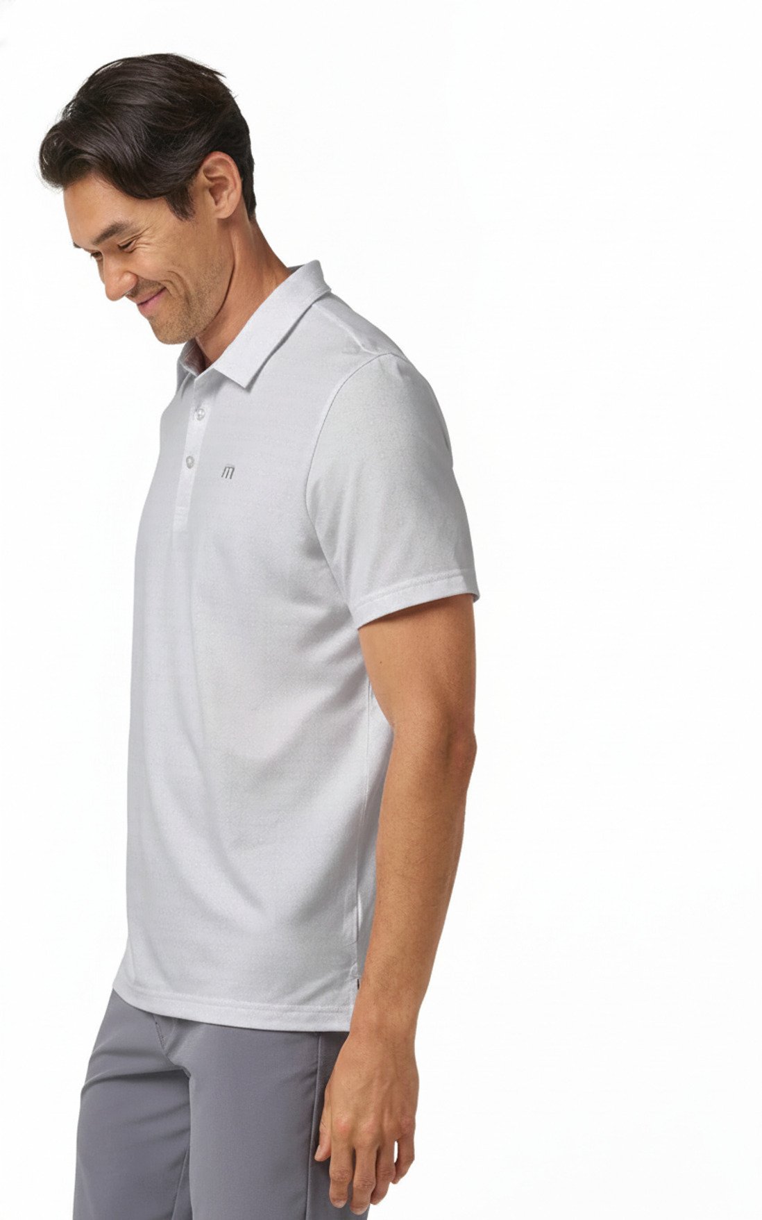 Travis Mathew Featherweight Trophy Ready heren polo, wit