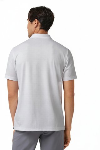Travis Mathew Featherweight Trophy Ready heren polo, wit