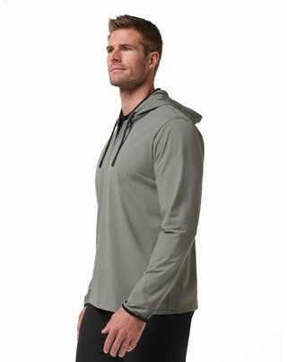 Travis Mathew Hero Hour Tech heren hoodie, dark olive