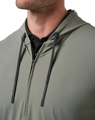 Travis Mathew Hero Hour Tech heren hoodie, dark olive