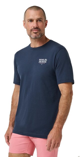 Travis Mathew Stout Standard heren T-Shirt, total eclipse