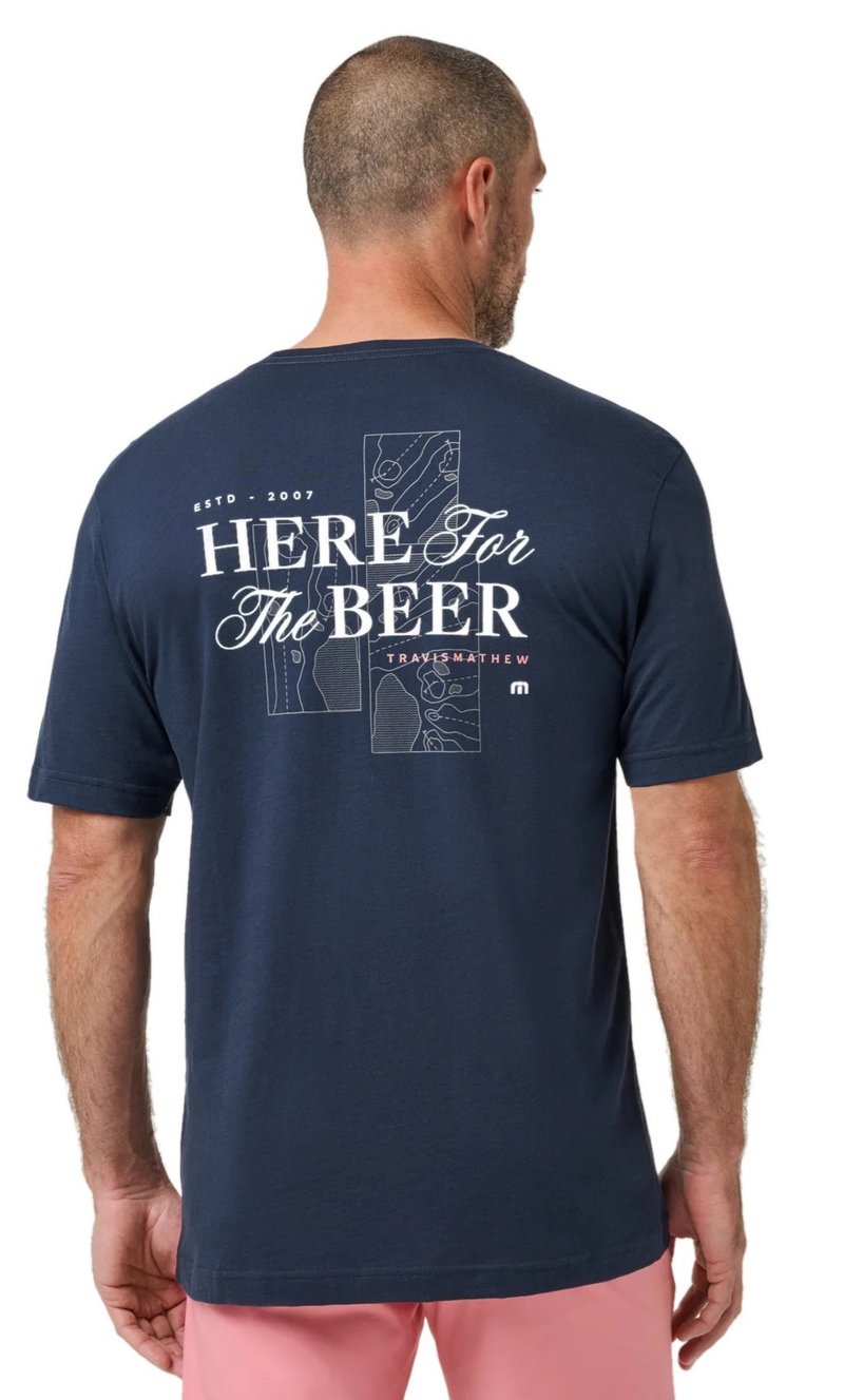 Travis Mathew Stout Standard heren T-Shirt, total eclipse