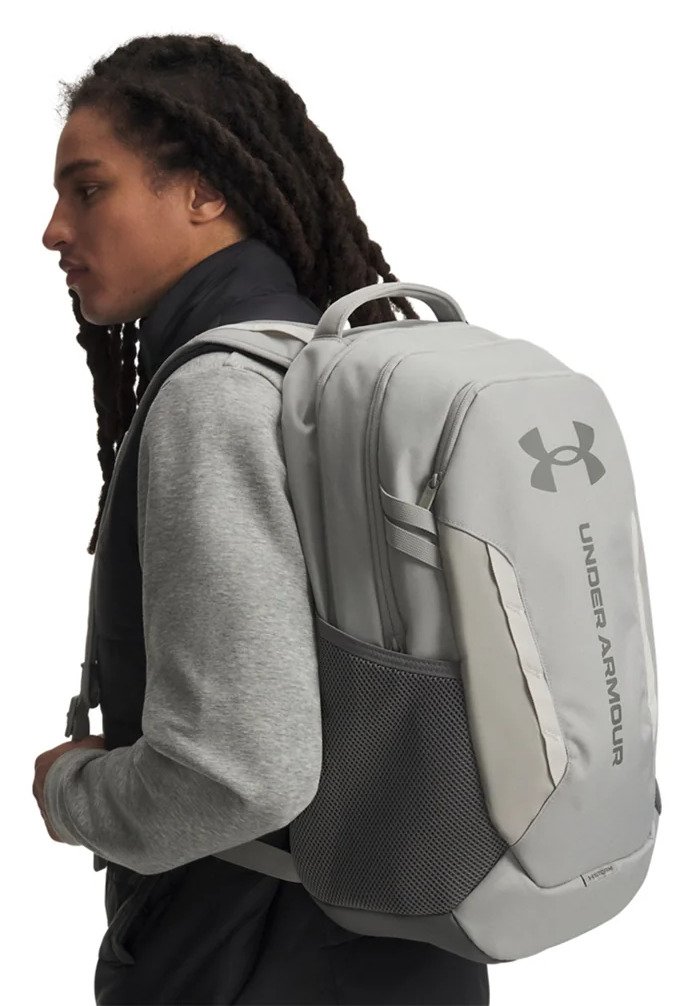 Under Armour Hustle 6.0 Backpack unisex rugzak, titanium