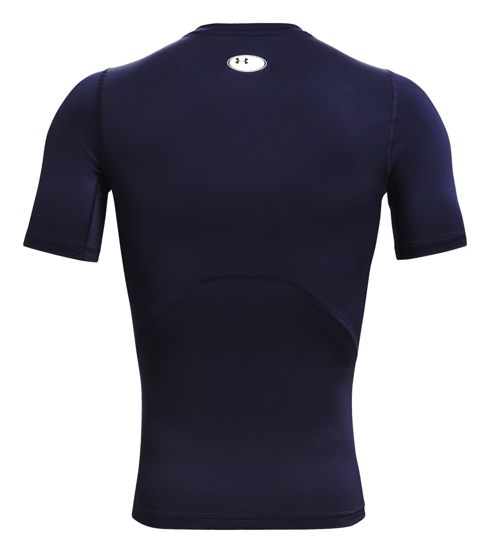 Under Armour HeatGear heren compressieshirt, midnight navy/wit