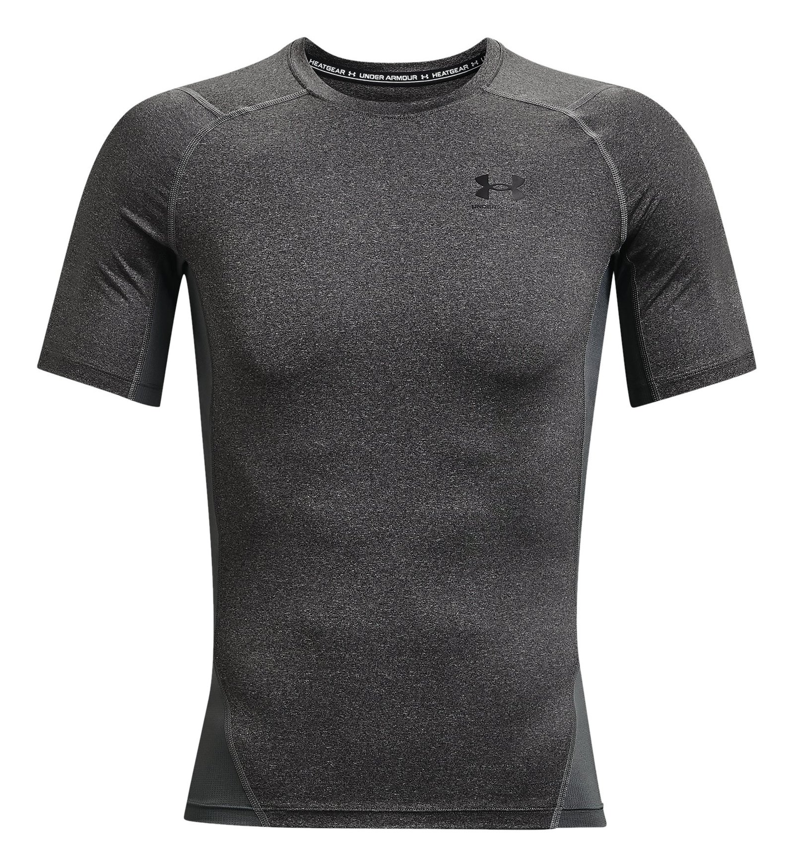 Under Armour HeatGear heren compressietop, carbon heather