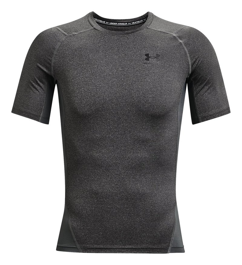 Under Armour HeatGear heren compressietop, carbon heather