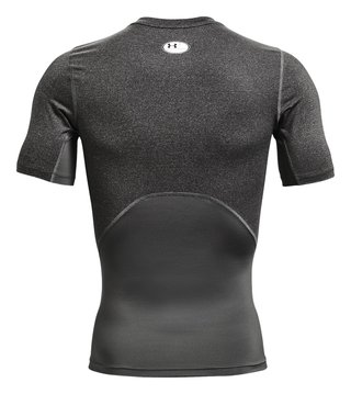 Under Armour HeatGear heren compressietop, carbon heather