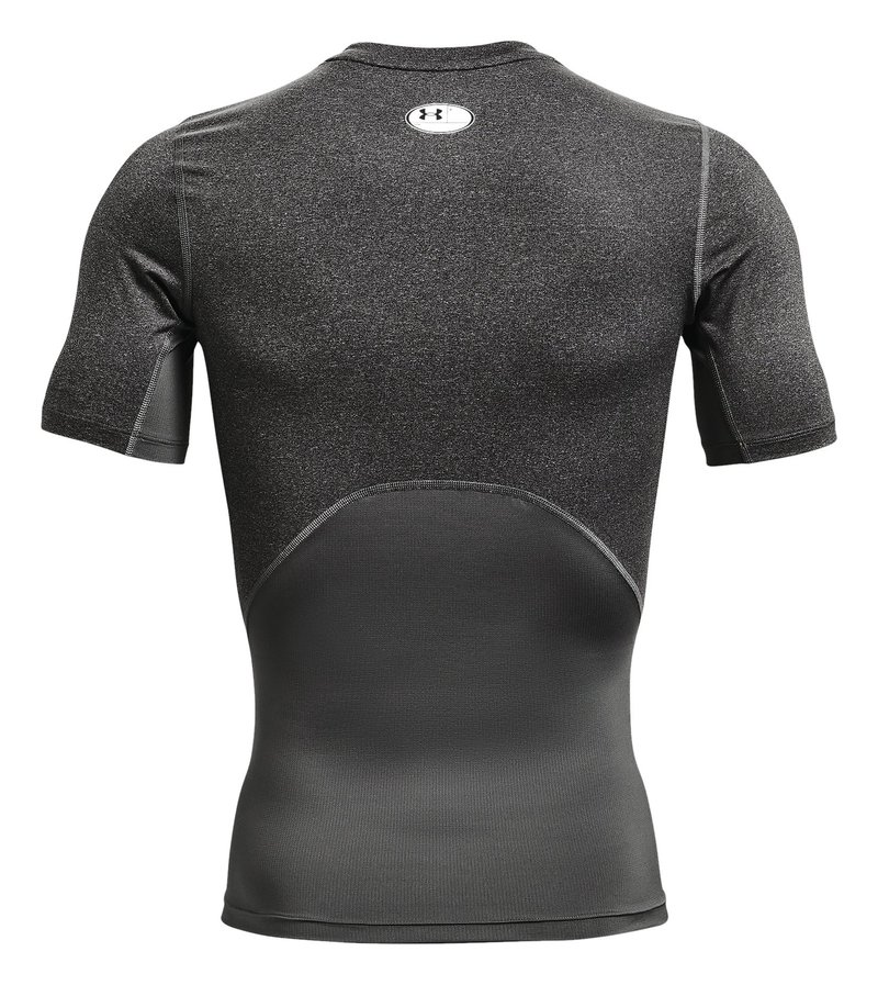 Under Armour HeatGear heren compressietop, carbon heather