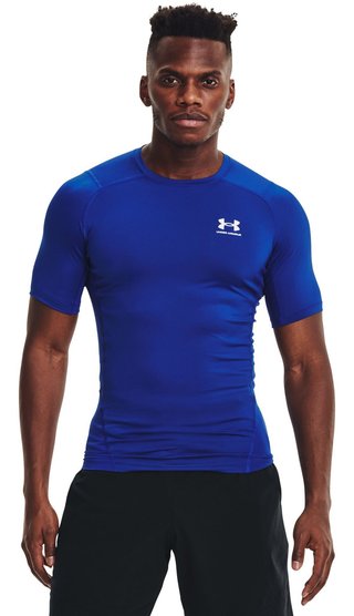 Under Armour HeatGear heren compressietop, royal
