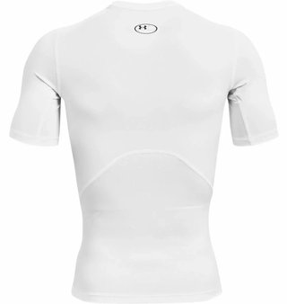 Under Armour HeatGear heren compressietop, wit
