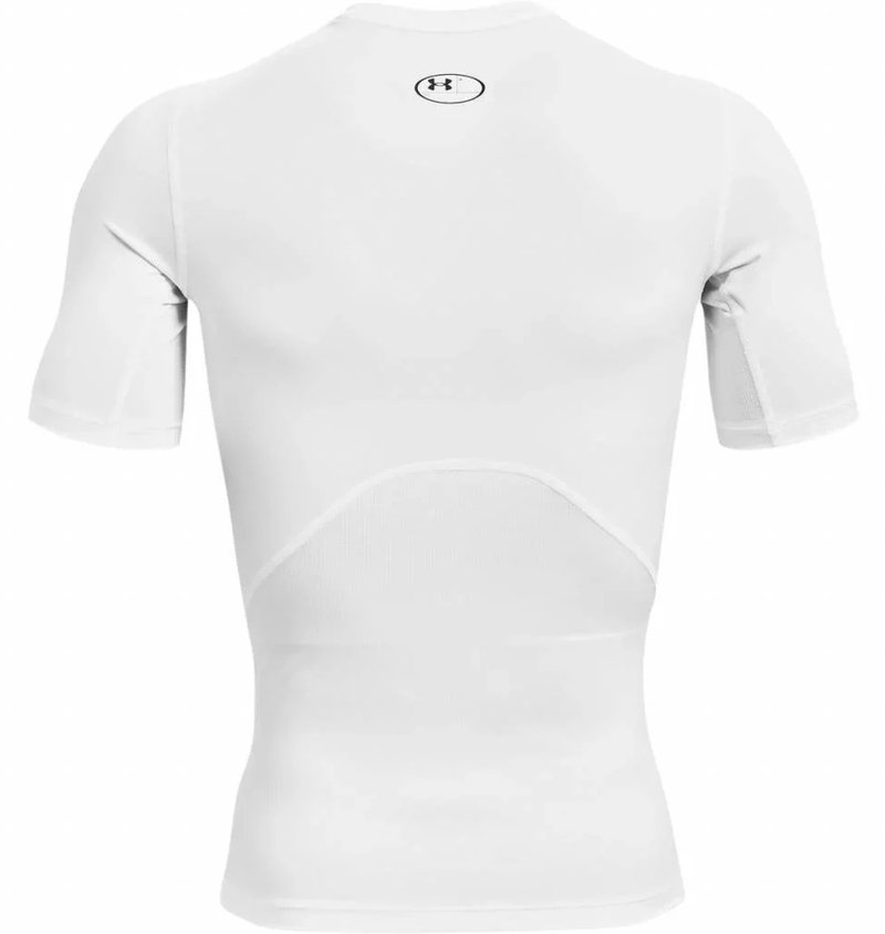 Under Armour HeatGear heren compressietop, wit