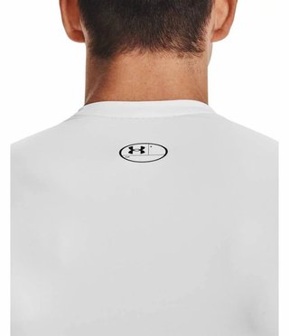 Under Armour HeatGear heren compressietop, wit