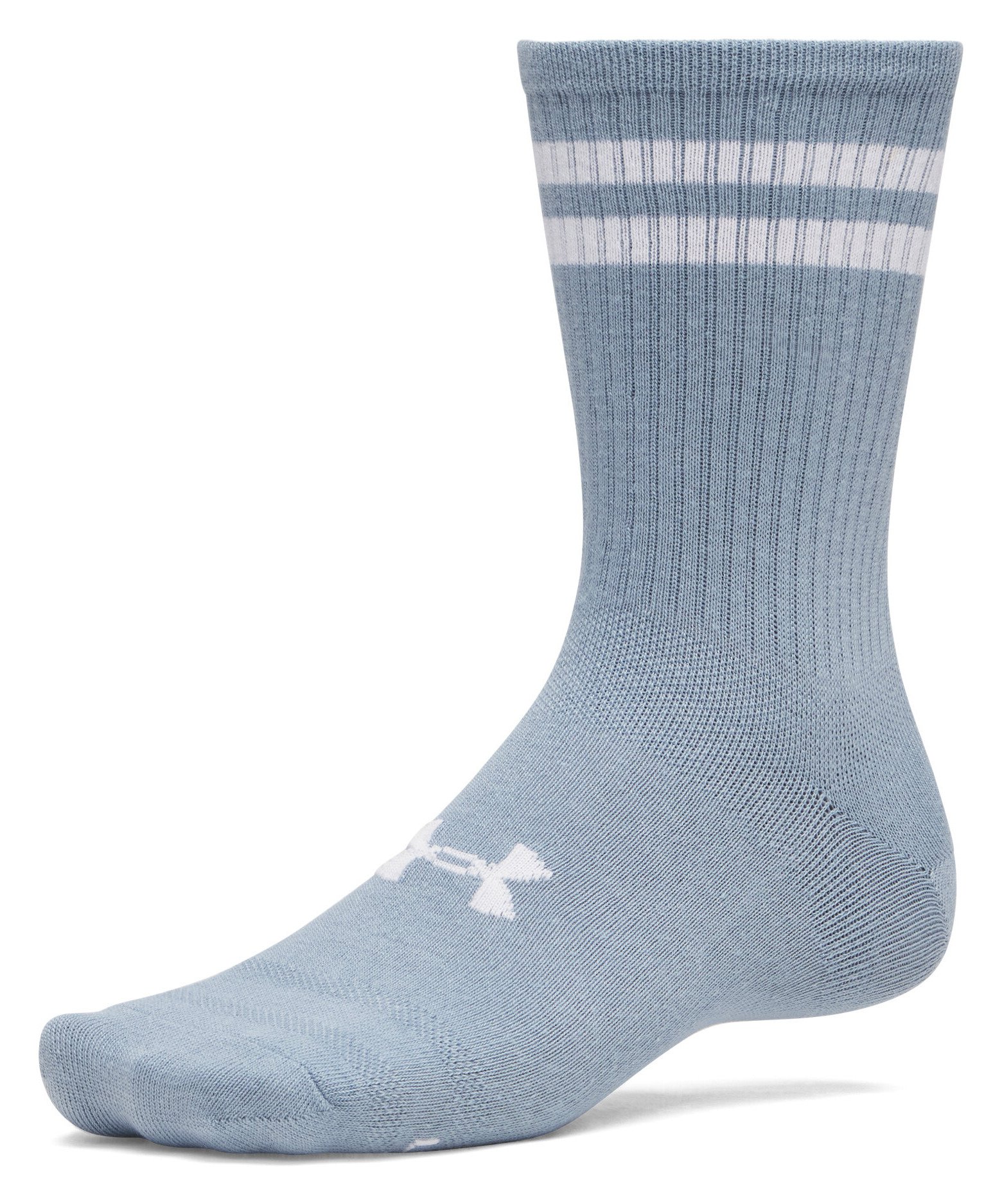 Under Armour Essential Crew unisex sokken (6 pack), blue fog/blue wind/wit