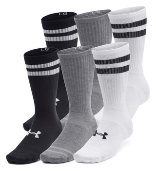 Under Armour Essential Crew unisex sokken (6 pack), wit/zwart